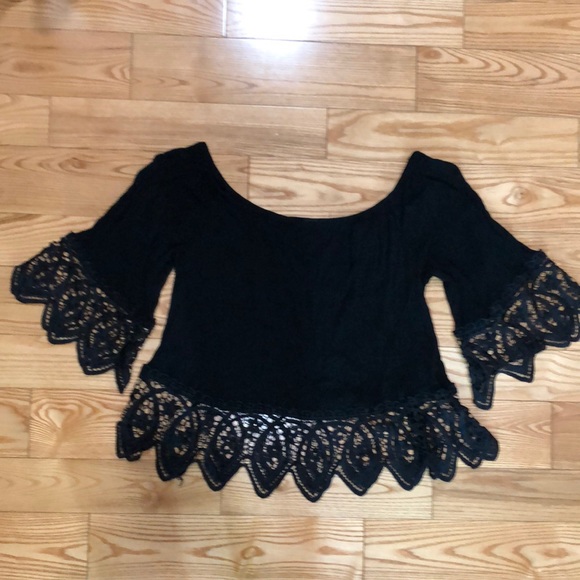 Black Lace Top - Picture 2 of 3